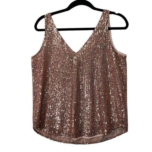 New!! Oversized fit small Pink sequin top from Loft NWT - Picture 12 of 12